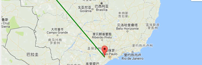 巴西数据中心地图